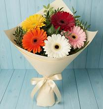 Букет цветов из:  Герберы в Красновишерске