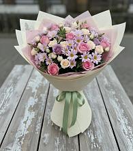 Букет цветов из:  Розы и Хризантемы в Красновишерске