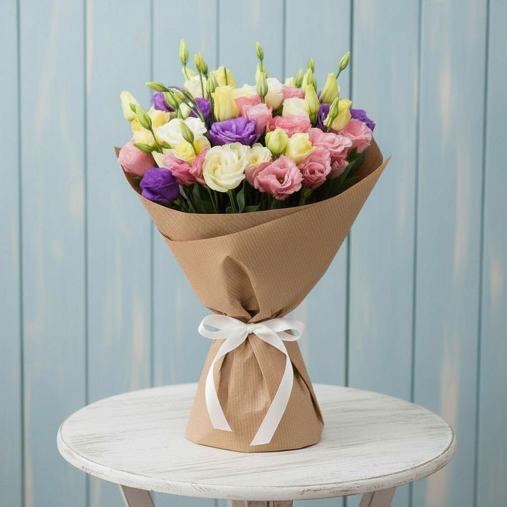 Букет цветов из: Лизиантусы в Красновишерске