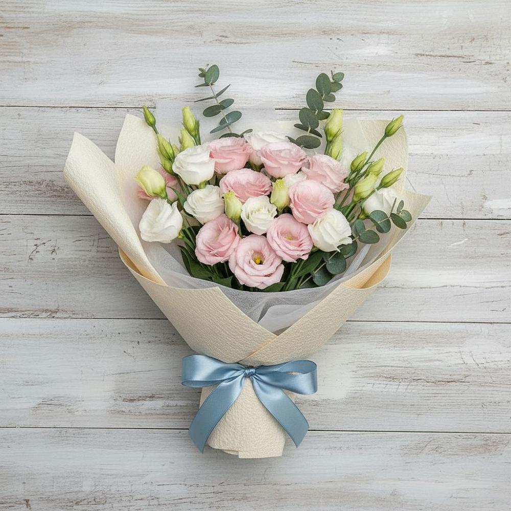 Букет цветов из: Лизиантусы в Красновишерске